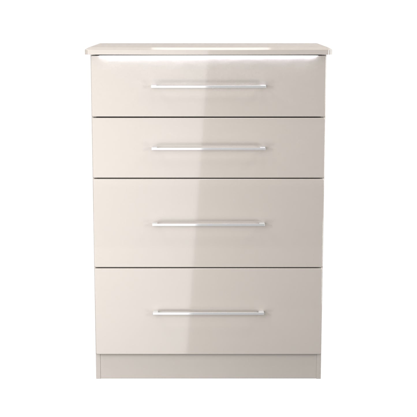 Paris Tall Chest of Drawers Off-white 4 Drawers 77cm