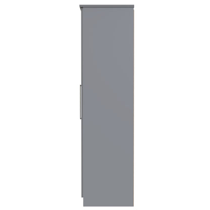 Paris Tall Wardrobe Grey 1 Shelf 74cm