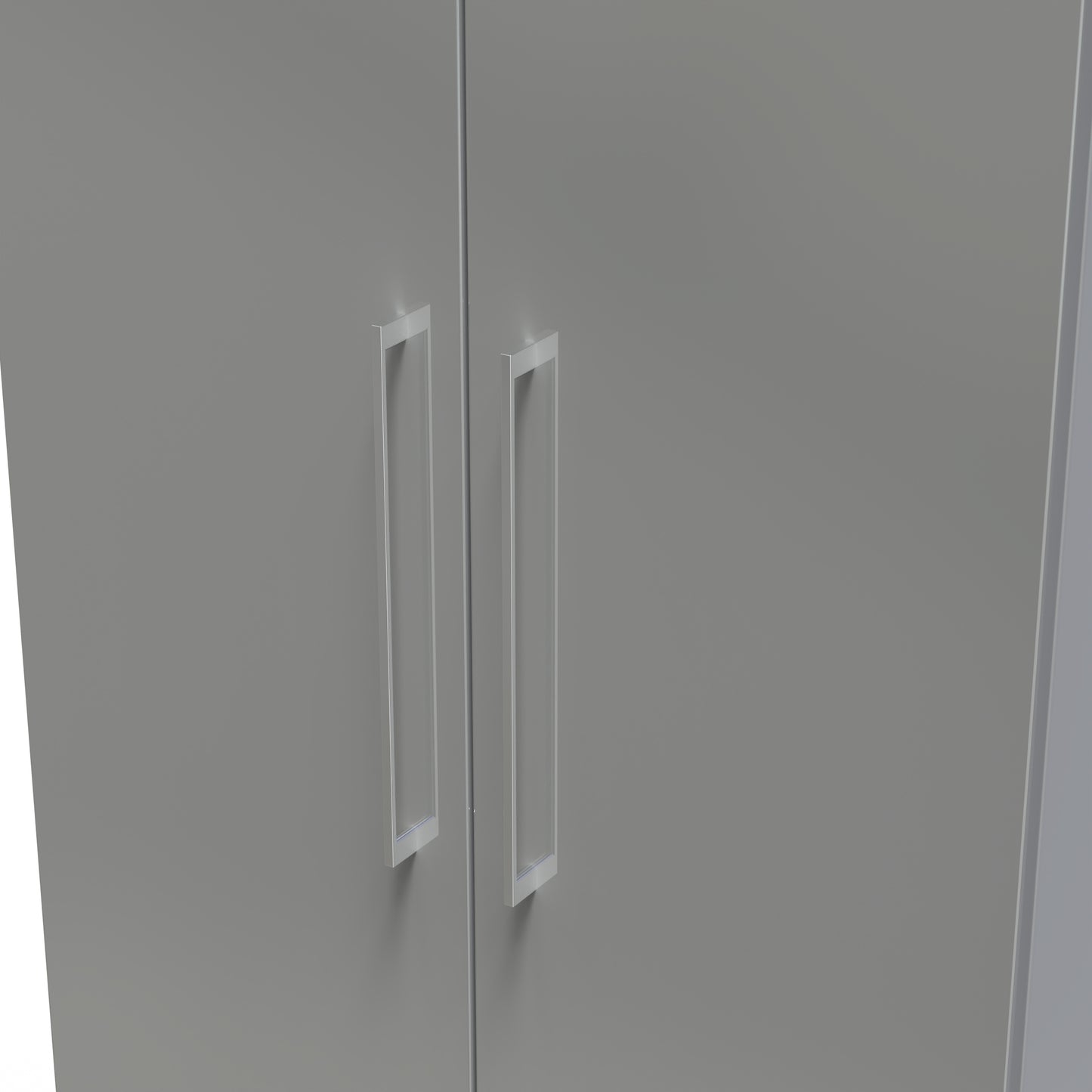 Paris Tall Wardrobe Grey 1 Shelf 74cm