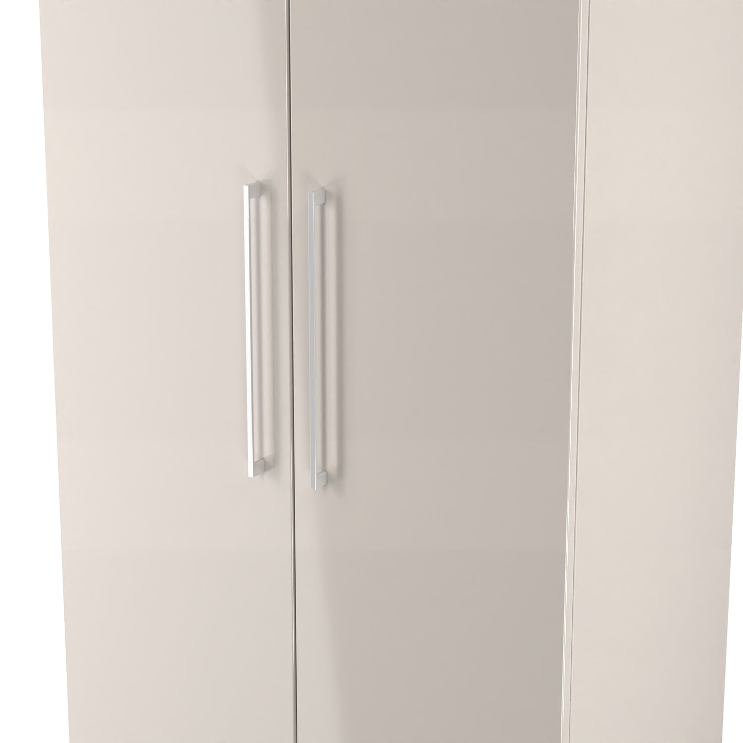 Paris Tall Wardrobe Off-white 1 Shelf 74cm