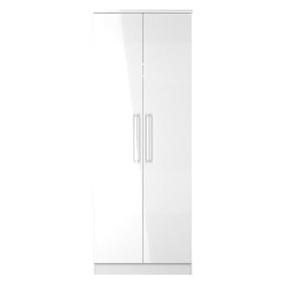 Paris Tall Wardrobe White 1 Shelf 74cm