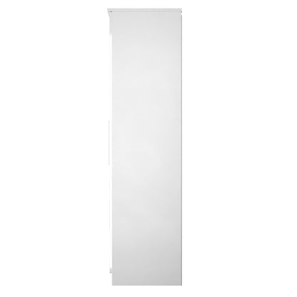 Paris Tall Wardrobe White 1 Shelf 74cm