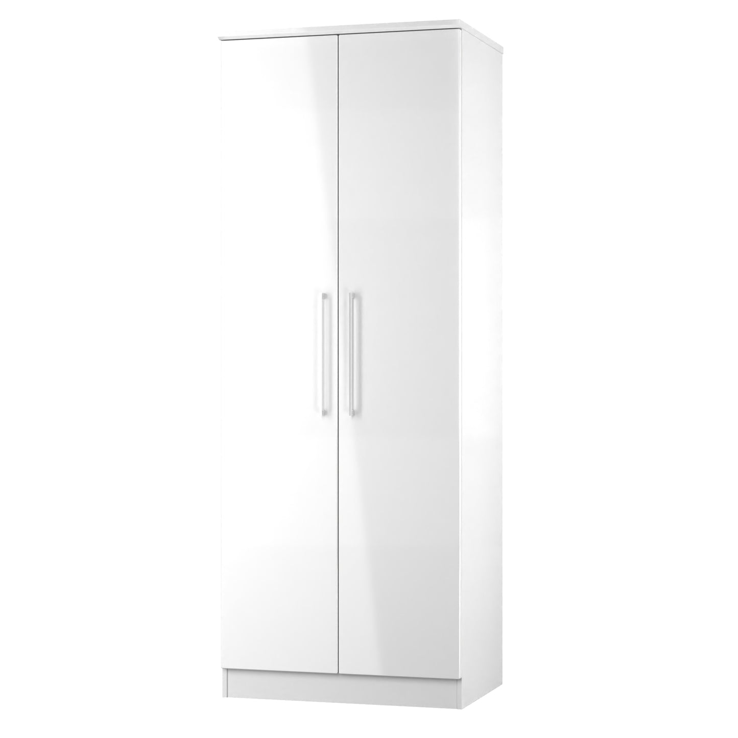 Paris Tall Wardrobe White 1 Shelf 74cm