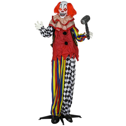 Animated Clown Halloween Decoration - 173cm