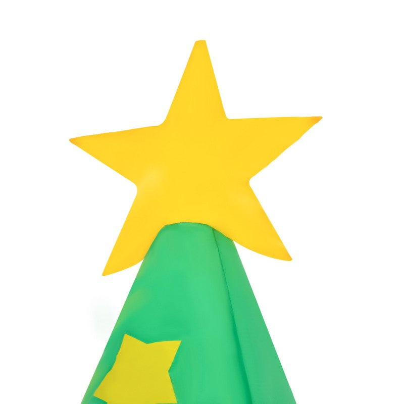 Homcom 7ft Christmas Inflatable Tree LED Lighted for Indoor Outdoor Decoration - Green