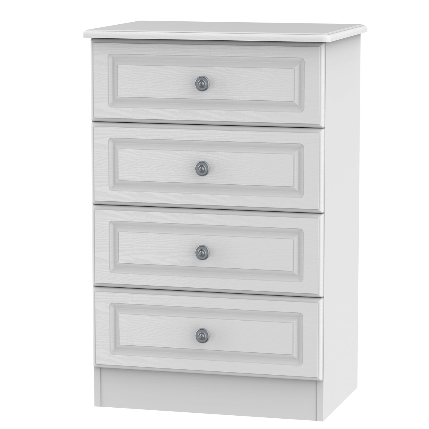Pembroke Chest of Drawers White 4 Drawers 40cm