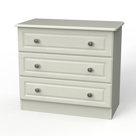 Pembroke Chest of Drawers Cream 3 Drawers 77cm