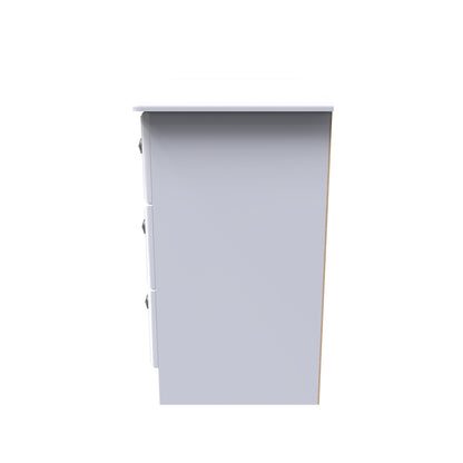 Pembroke Chest of Drawers White 3 Drawers 77cm