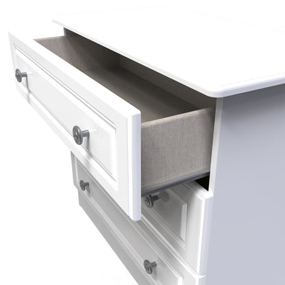 Pembroke Chest of Drawers White 3 Drawers 77cm