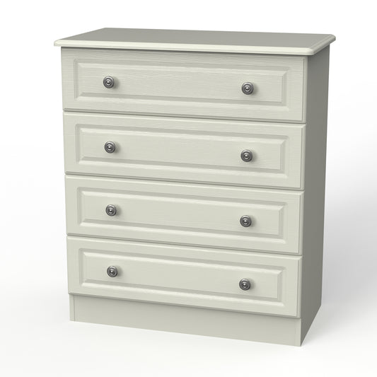 Pembroke Chest of Drawers Cream 4 Drawers 77cm