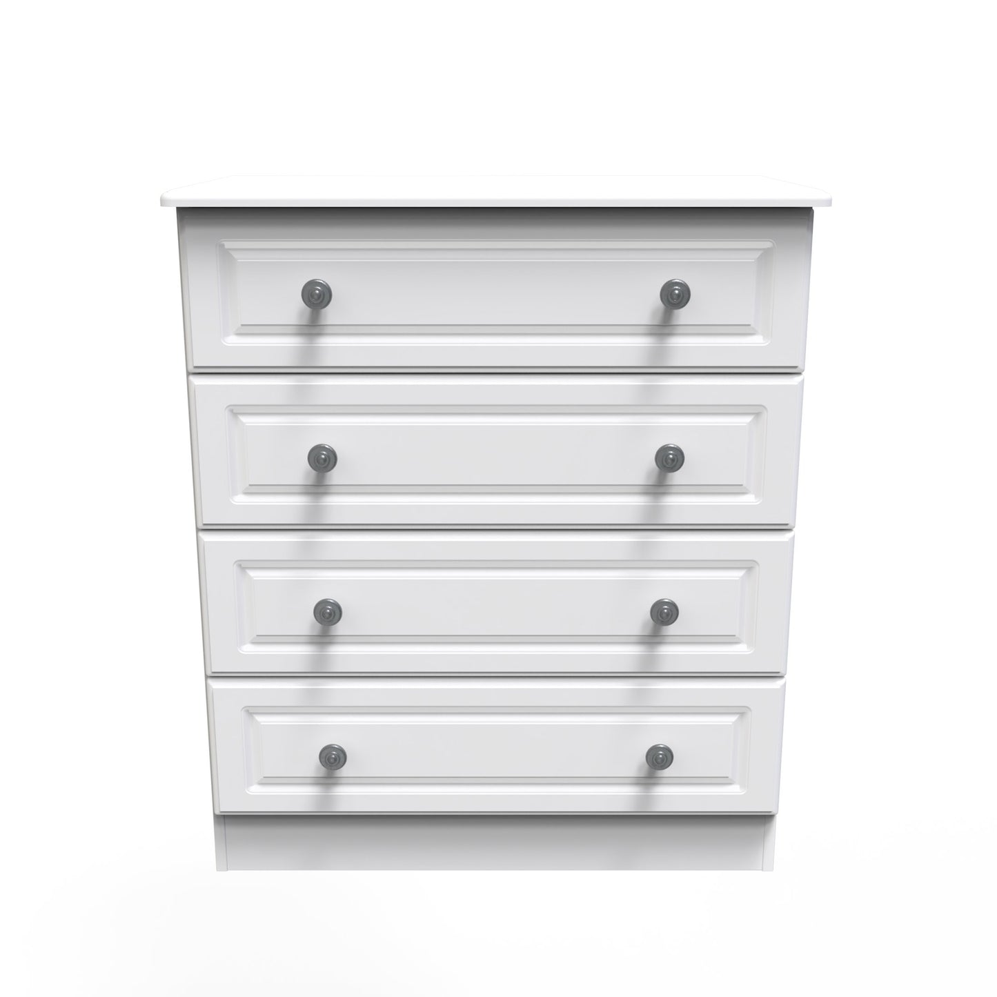 Pembroke Chest of Drawers White 4 Drawers 77cm