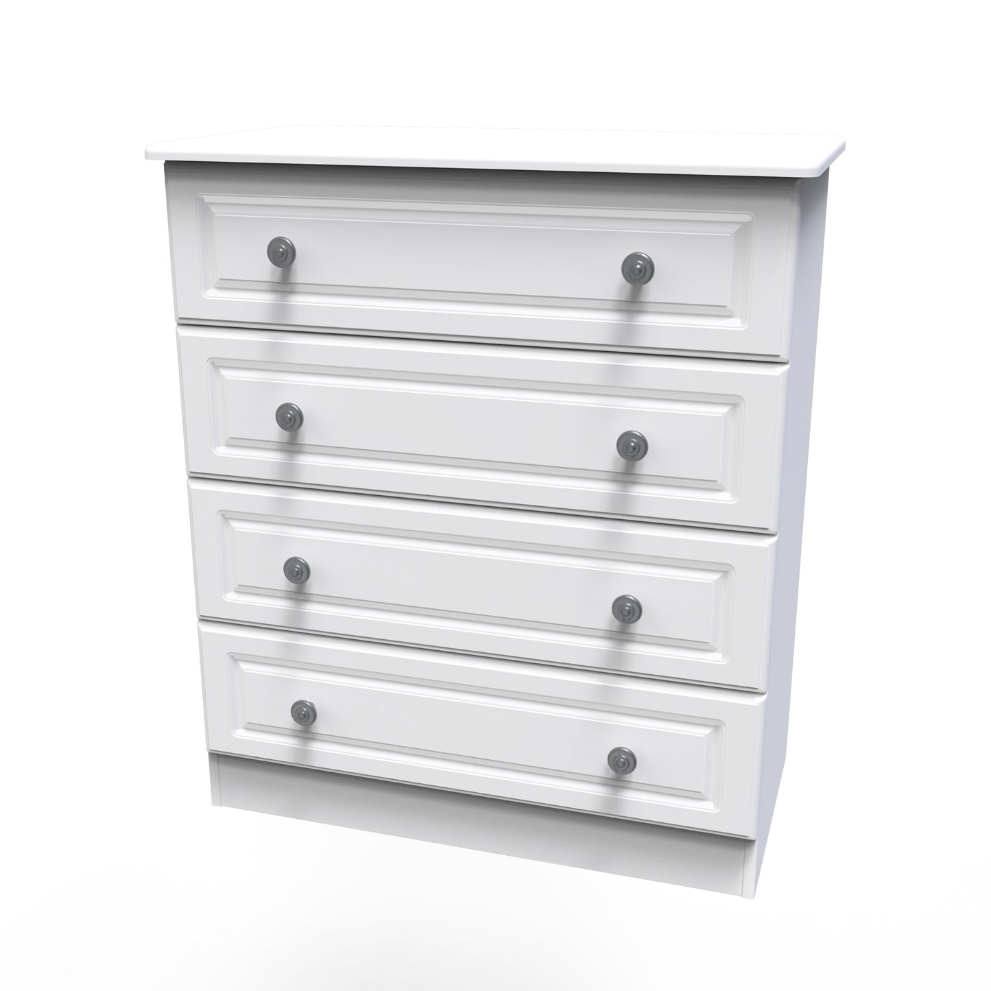 Pembroke Chest of Drawers White 4 Drawers 77cm