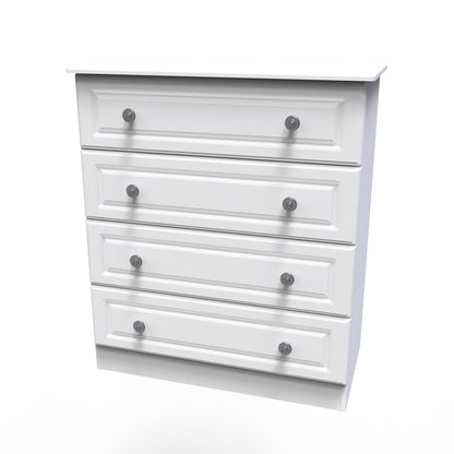 Pembroke Chest of Drawers White 4 Drawers 77cm