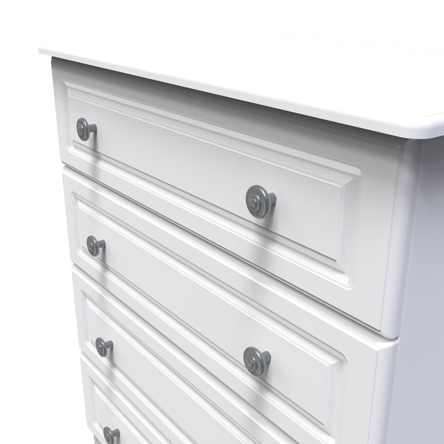 Pembroke Chest of Drawers White 4 Drawers 77cm