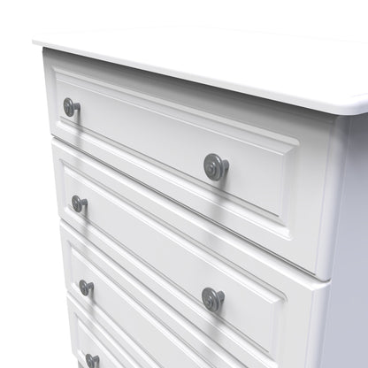 Pembroke Chest of Drawers White 4 Drawers 77cm