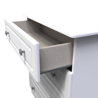 Pembroke Chest of Drawers White 4 Drawers 77cm