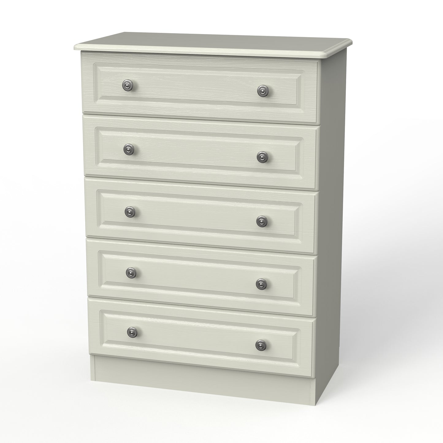 Pembroke Tall Chest of Drawers Cream 5 Drawers 77cm
