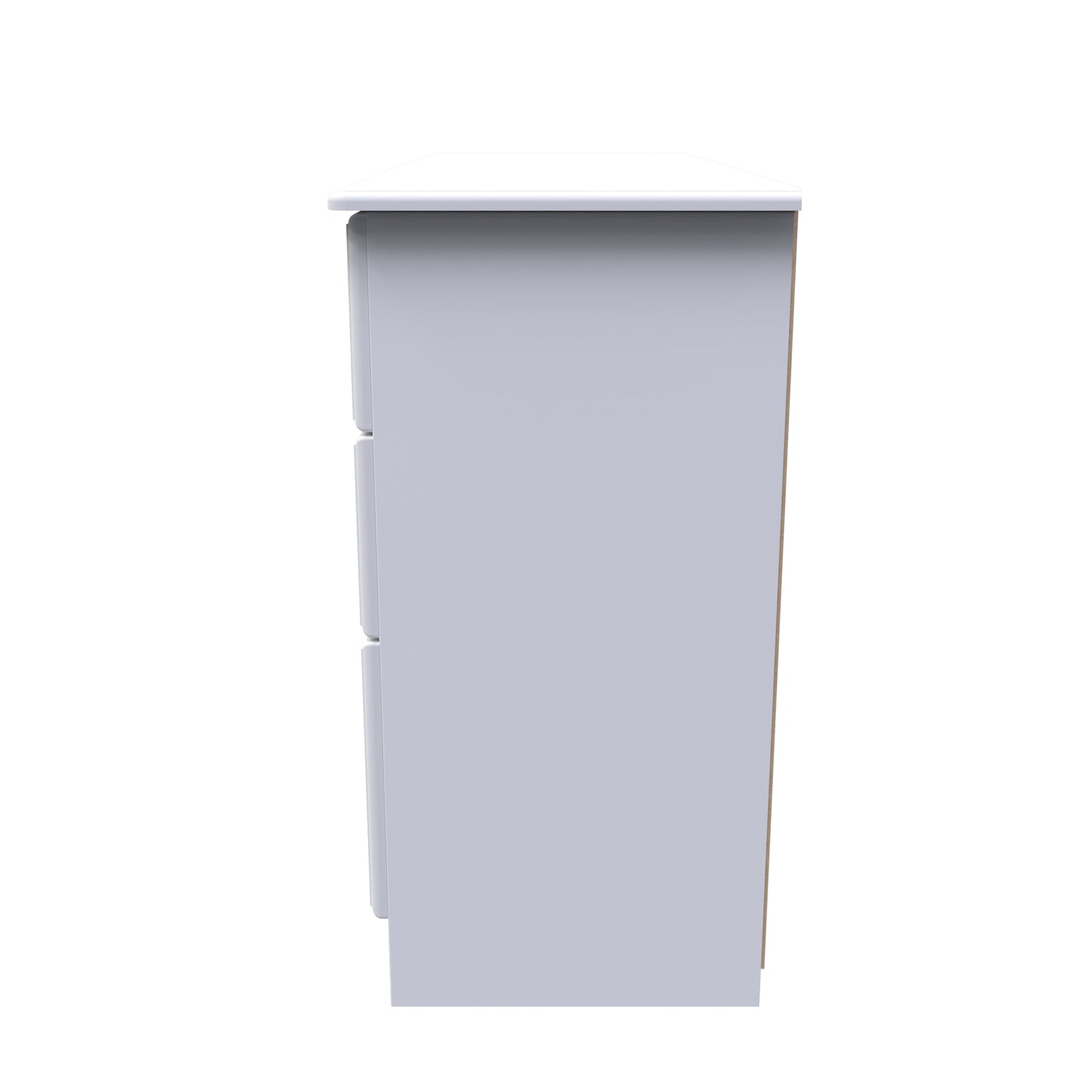 Pembroke Large Chest of Drawers White 6 Drawers 112cm