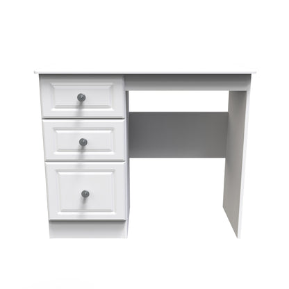 Pembroke Desk White 3 Drawers 93cm