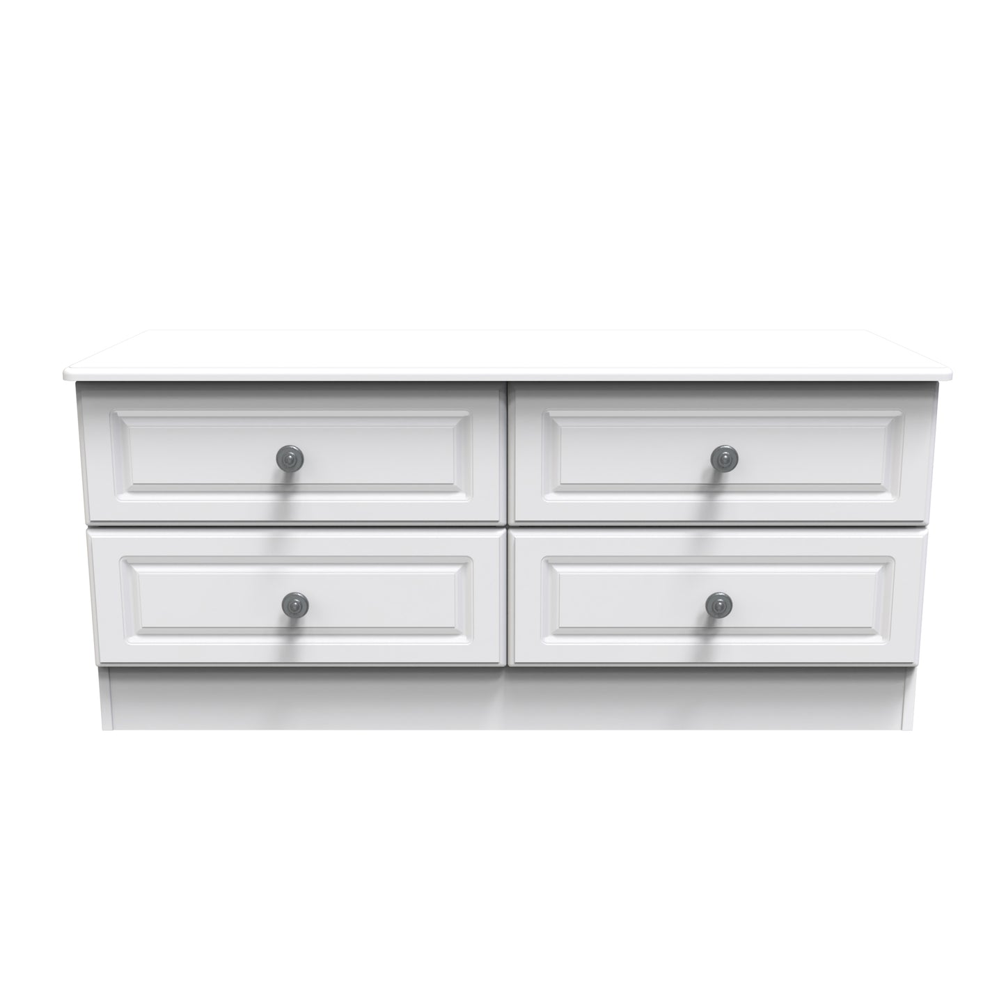 Pembroke Large Chest of Drawers White 4 Drawers 112cm