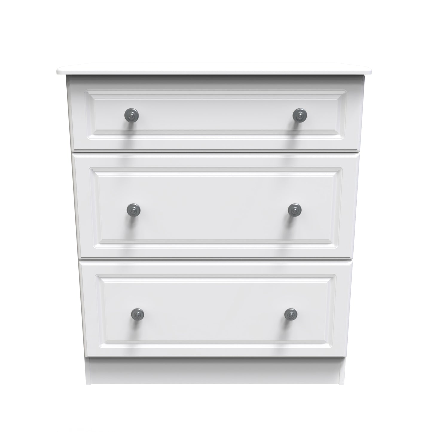 Pembroke Chest of Drawers White 3 Drawers 40cm