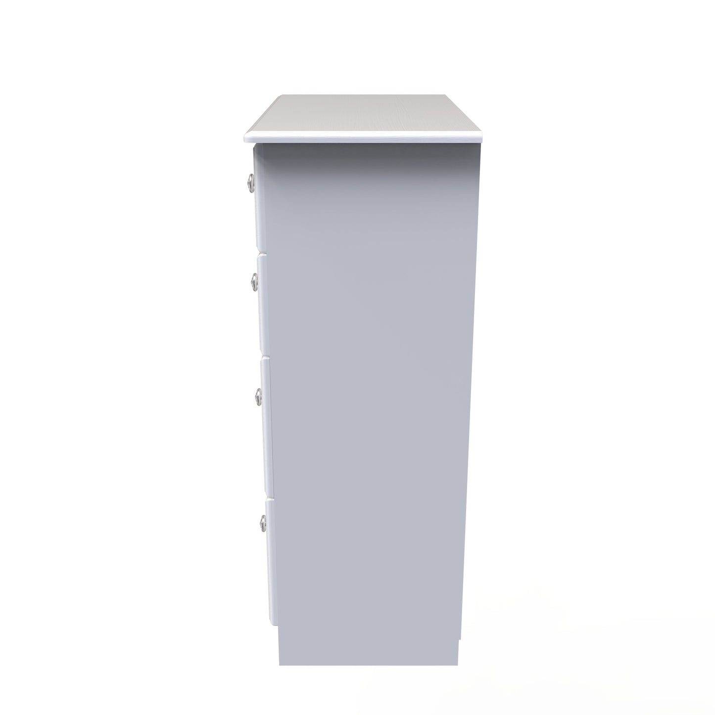 Pembroke Tall Chest of Drawers White 4 Drawers 77cm