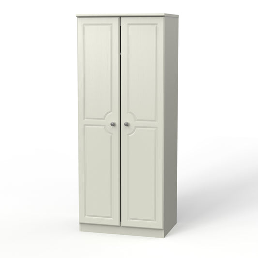 Pembroke Tall Wardrobe Cream 2 Doors 74cm