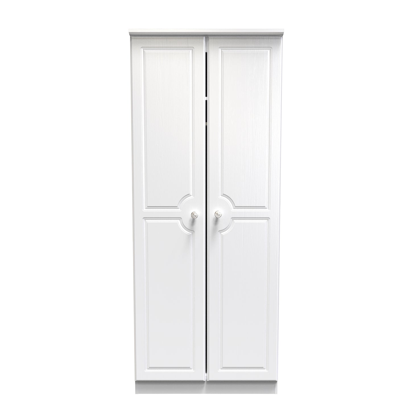 Pembroke Tall Wardrobe White 2 Doors 53cm