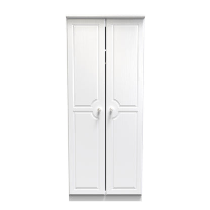 Pembroke Tall Wardrobe White 2 Doors 53cm