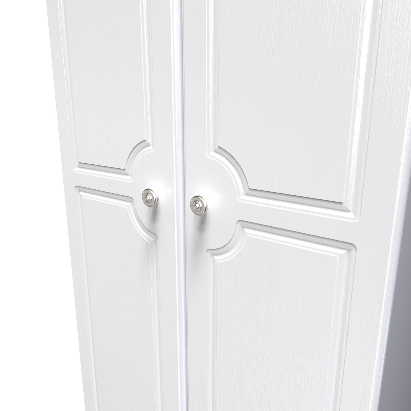Pembroke Tall Wardrobe White 2 Doors 53cm