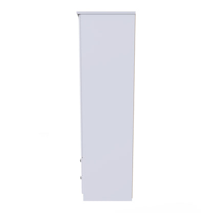 Pembroke Tall Wardrobe White 2 Doors 2 Drawers 74cm