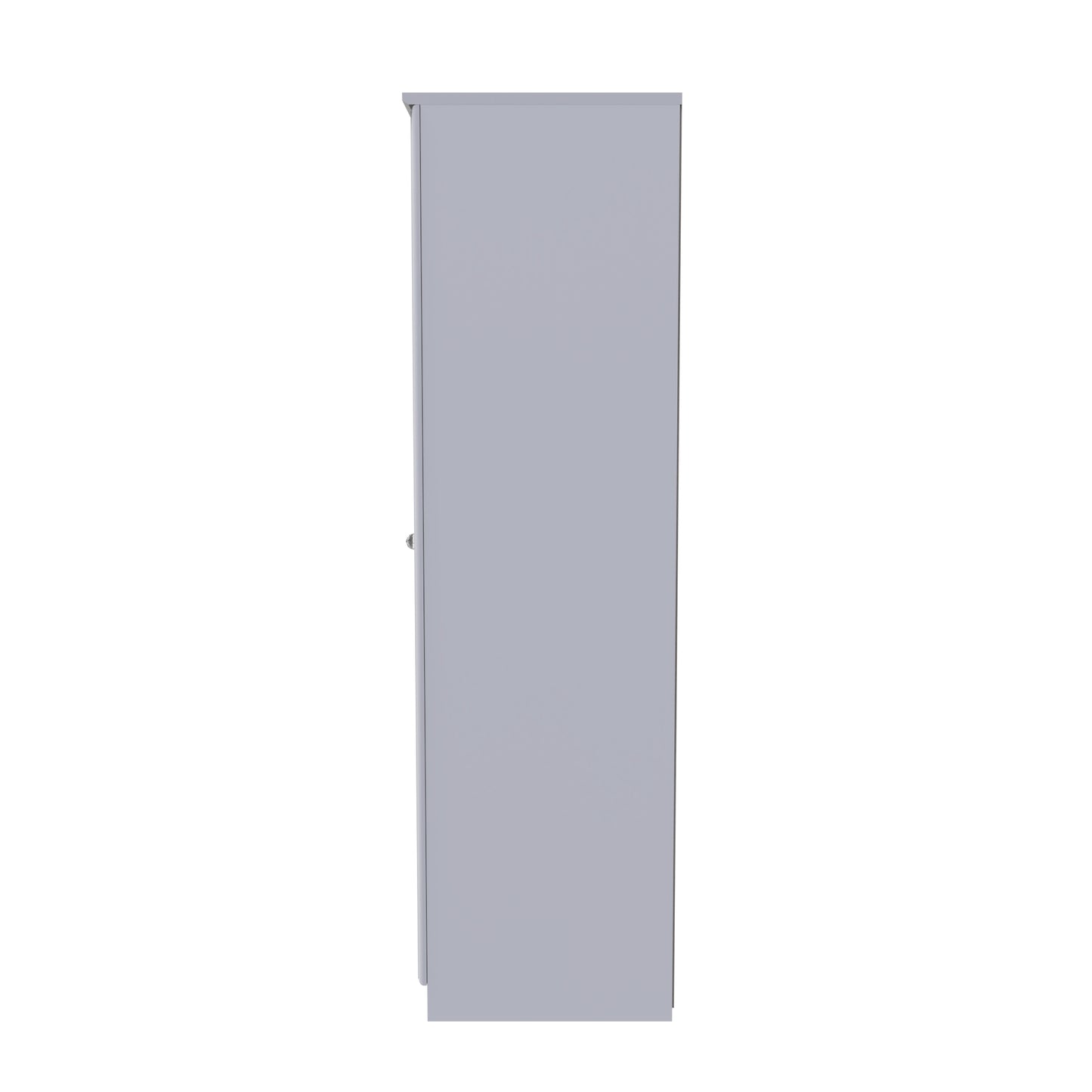 Pembroke Tall Mirror Wardrobe White 1 Shelf 111cm