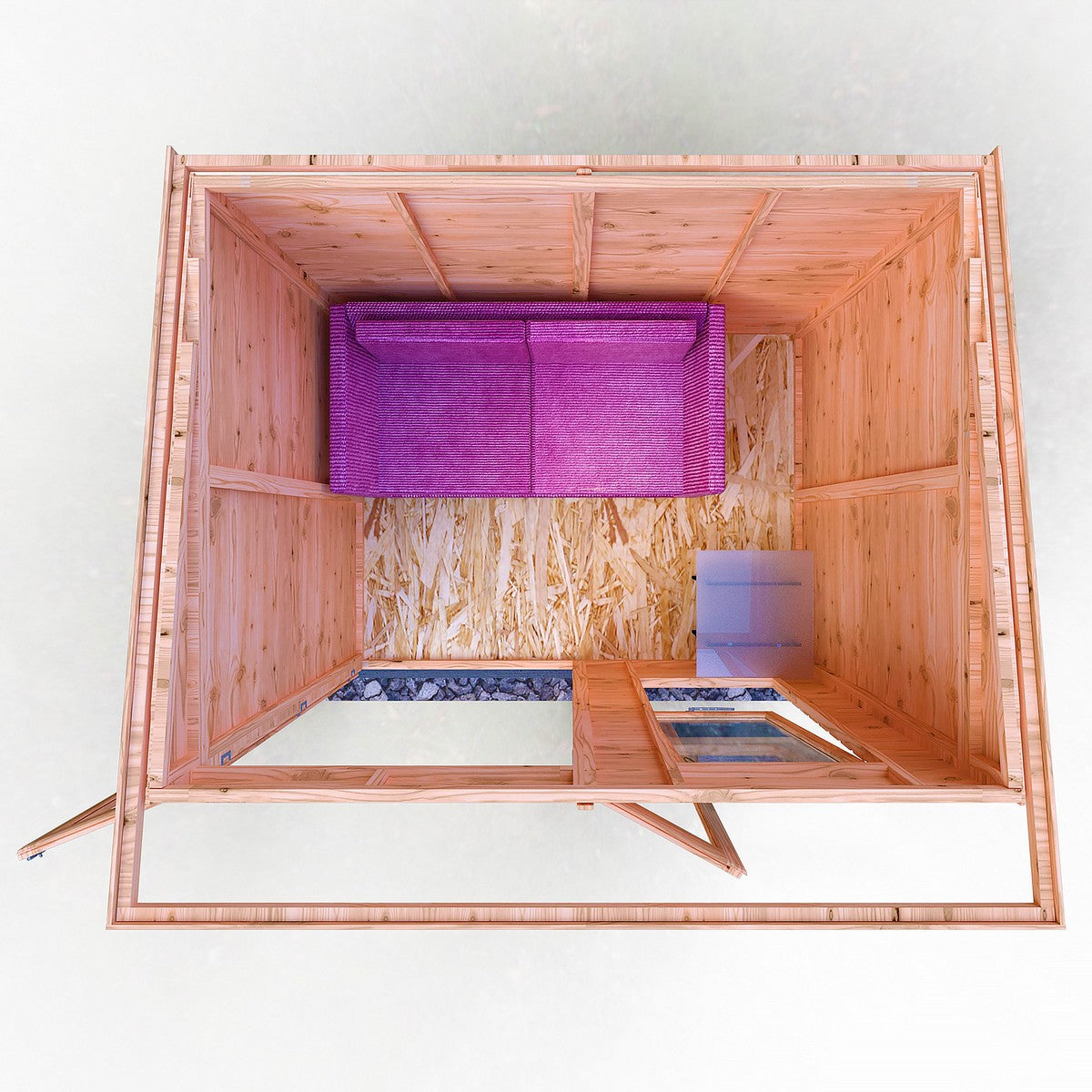 Shire Peony 7' 4" x 8' 4" Pent Summerhouse - Premium Dip Treated Shiplap