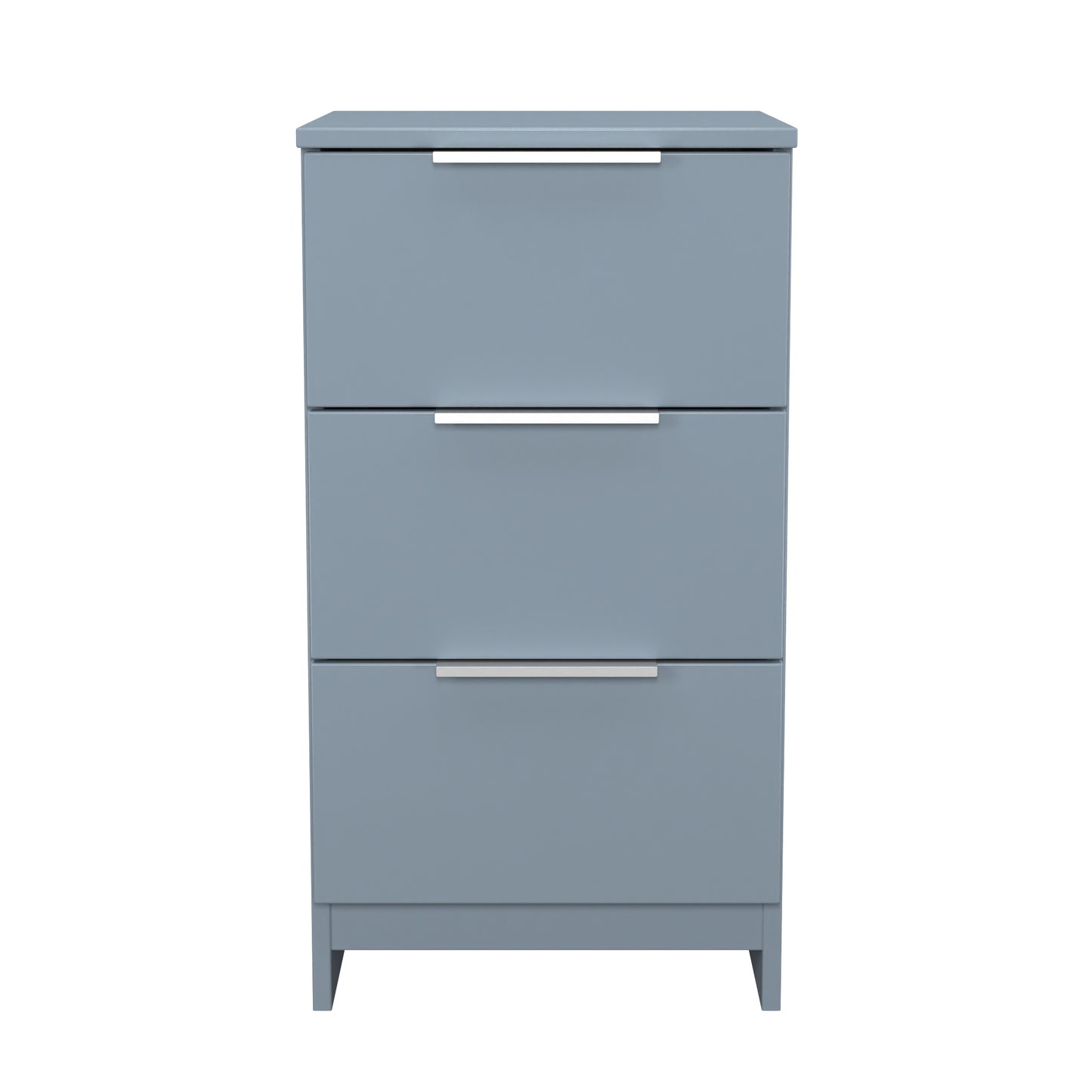 Plymouth Bedside Table Light Blue 3 Drawers 37cm