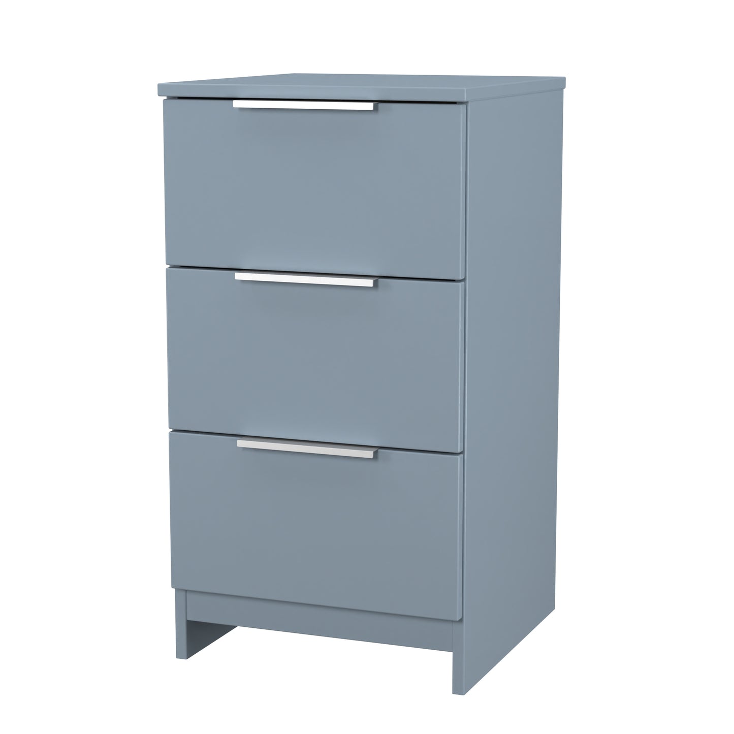 Plymouth Bedside Table Light Blue 3 Drawers 37cm