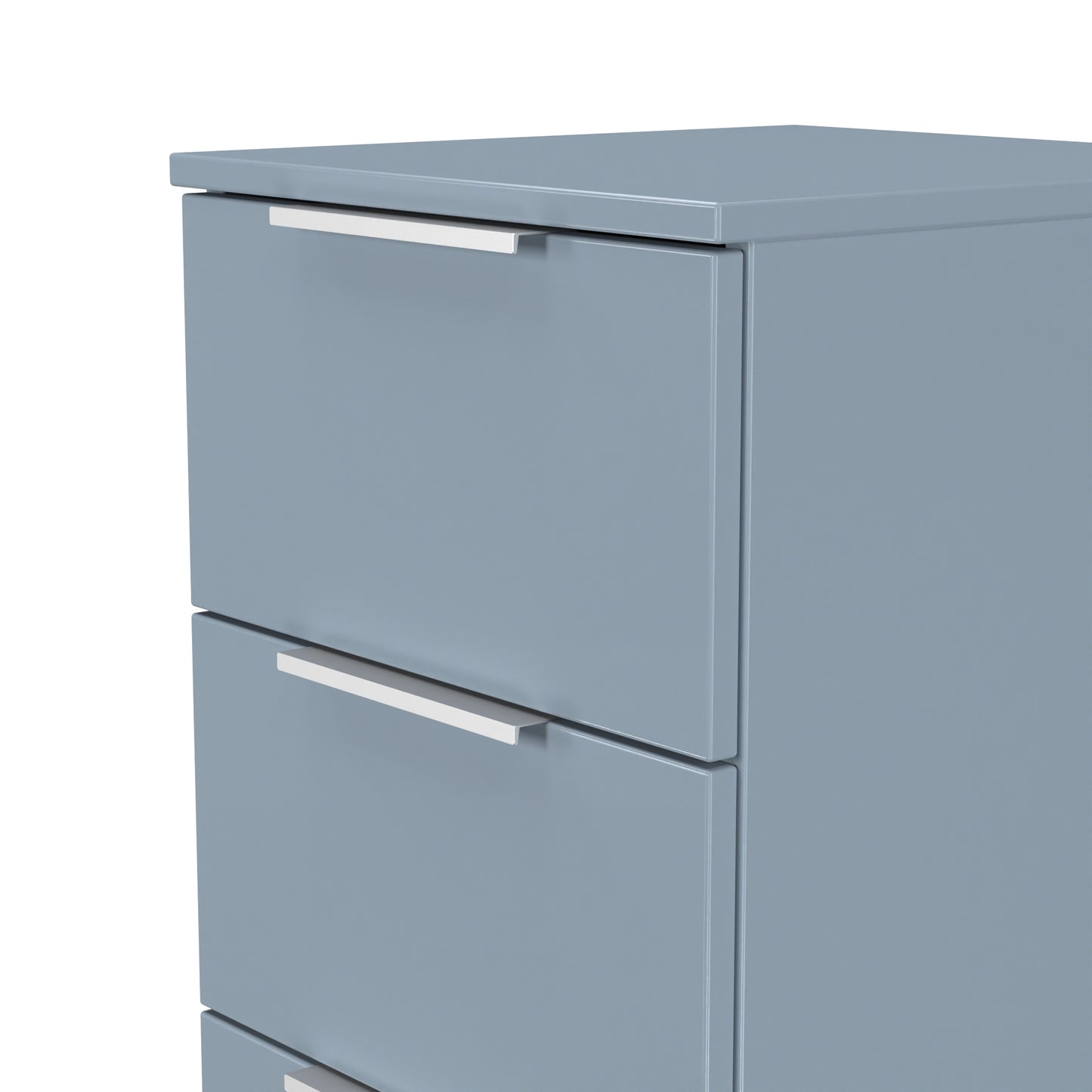 Plymouth Tallboy Light Blue 4 Drawers 37cm