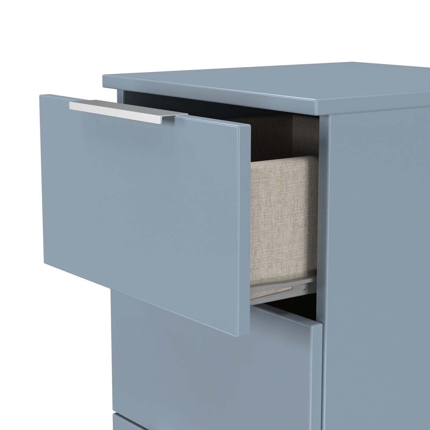 Plymouth Tallboy Light Blue 4 Drawers 37cm