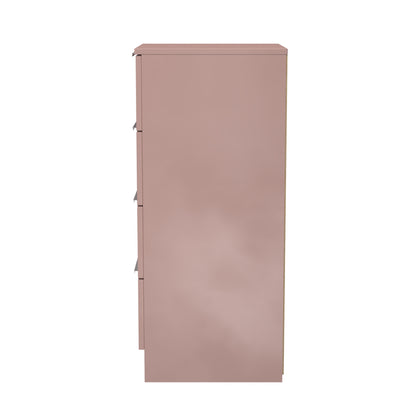 Plymouth Tallboy Pink 4 Drawers 37cm