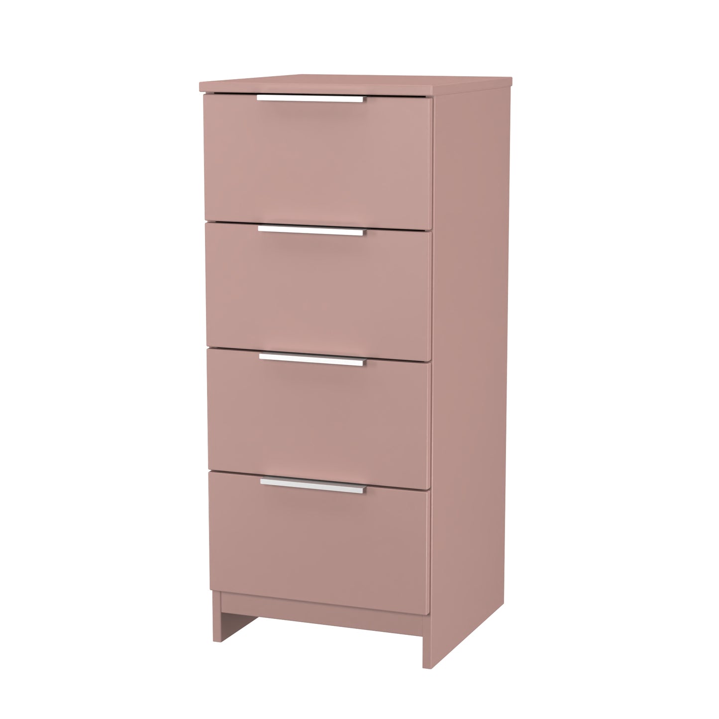 Plymouth Tallboy Pink 4 Drawers 37cm