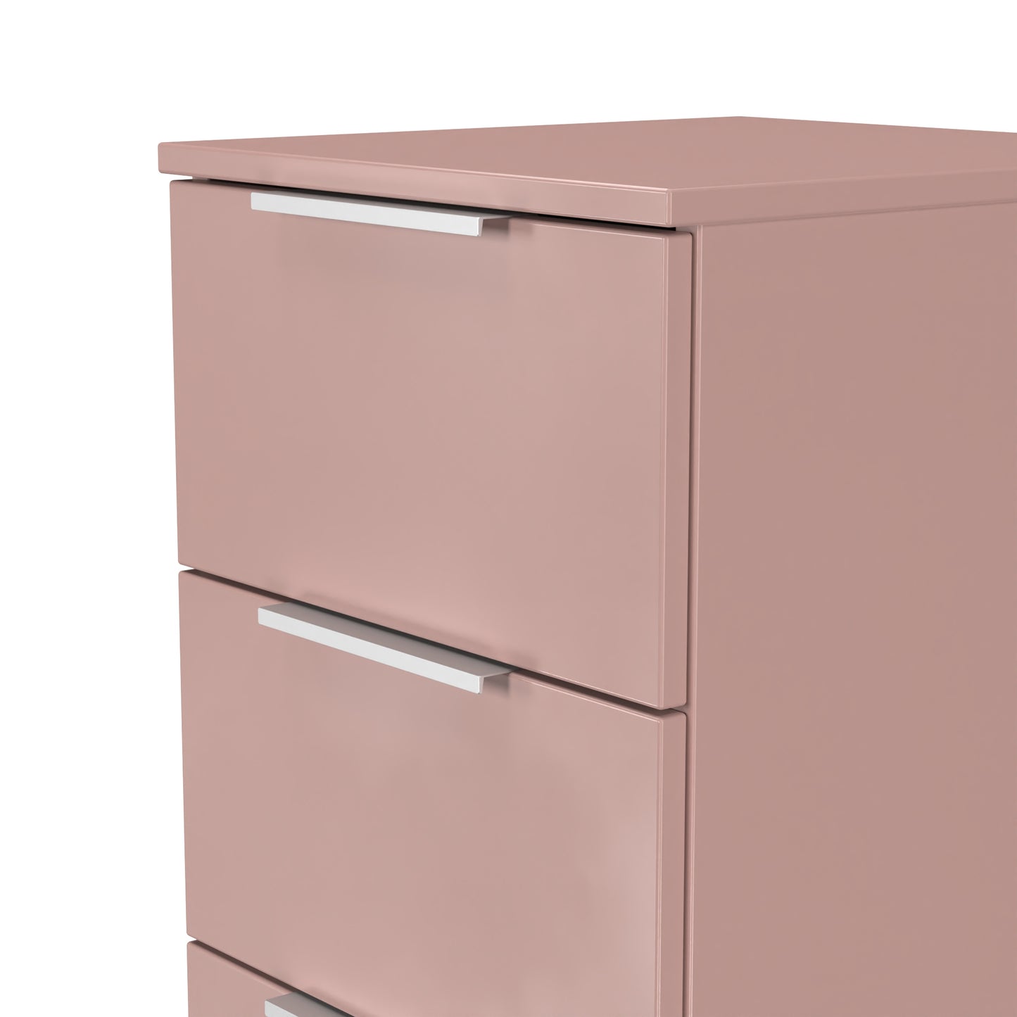 Plymouth Tallboy Pink 4 Drawers 37cm