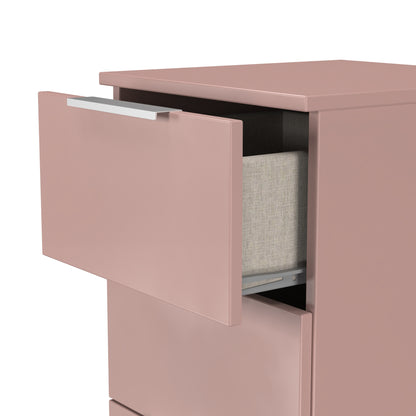 Plymouth Tallboy Pink 4 Drawers 37cm
