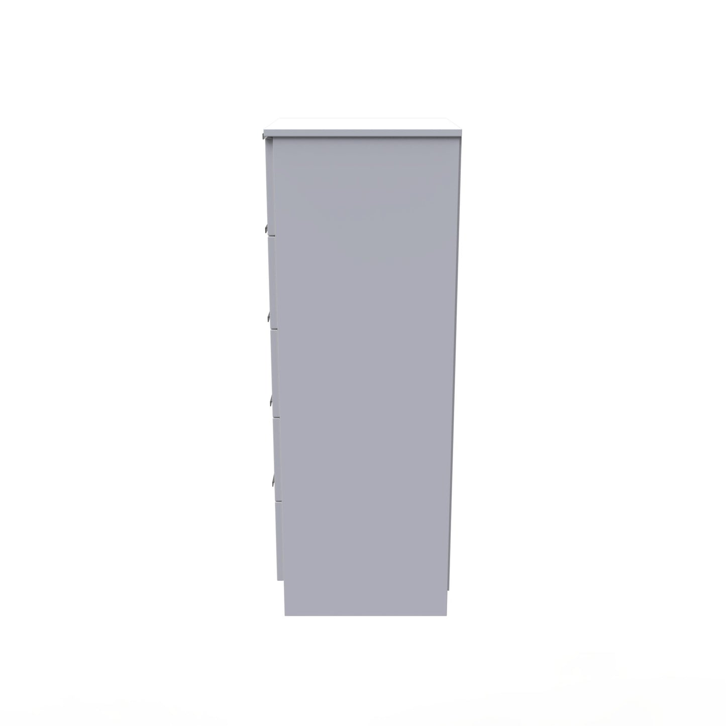 Plymouth Tall Tallboy White 5 Drawers 37cm