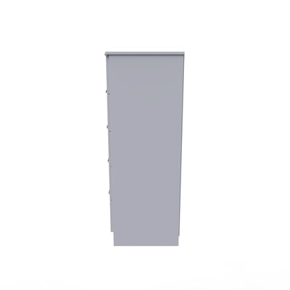 Plymouth Tall Tallboy White 5 Drawers 37cm