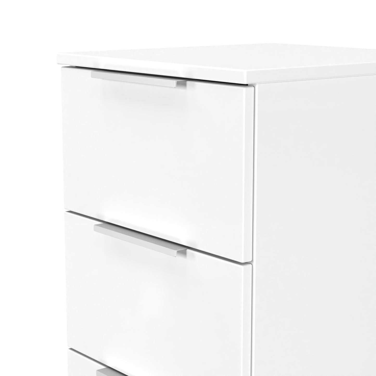 Plymouth Tall Tallboy White 5 Drawers 37cm
