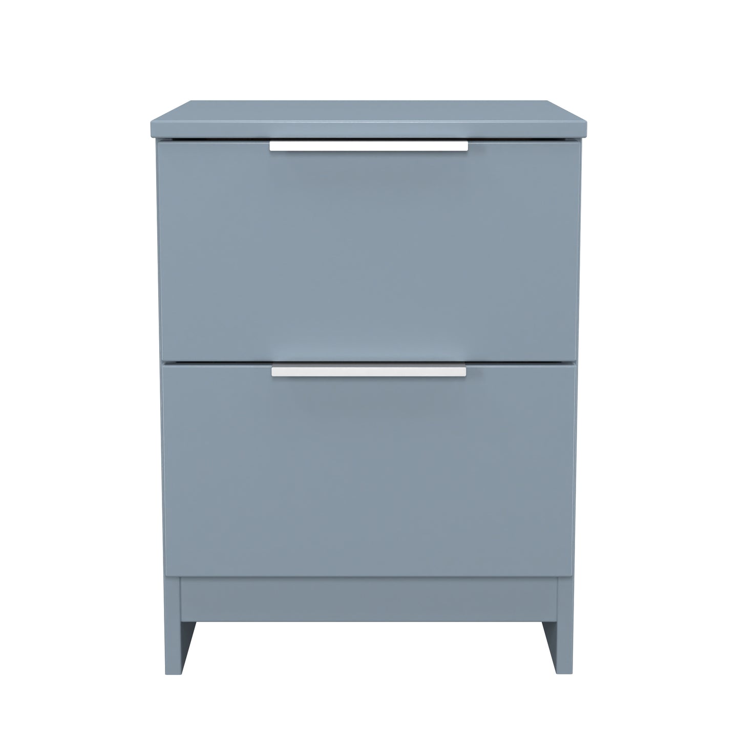 Plymouth Bedside Table Light Blue 2 Drawers 37cm