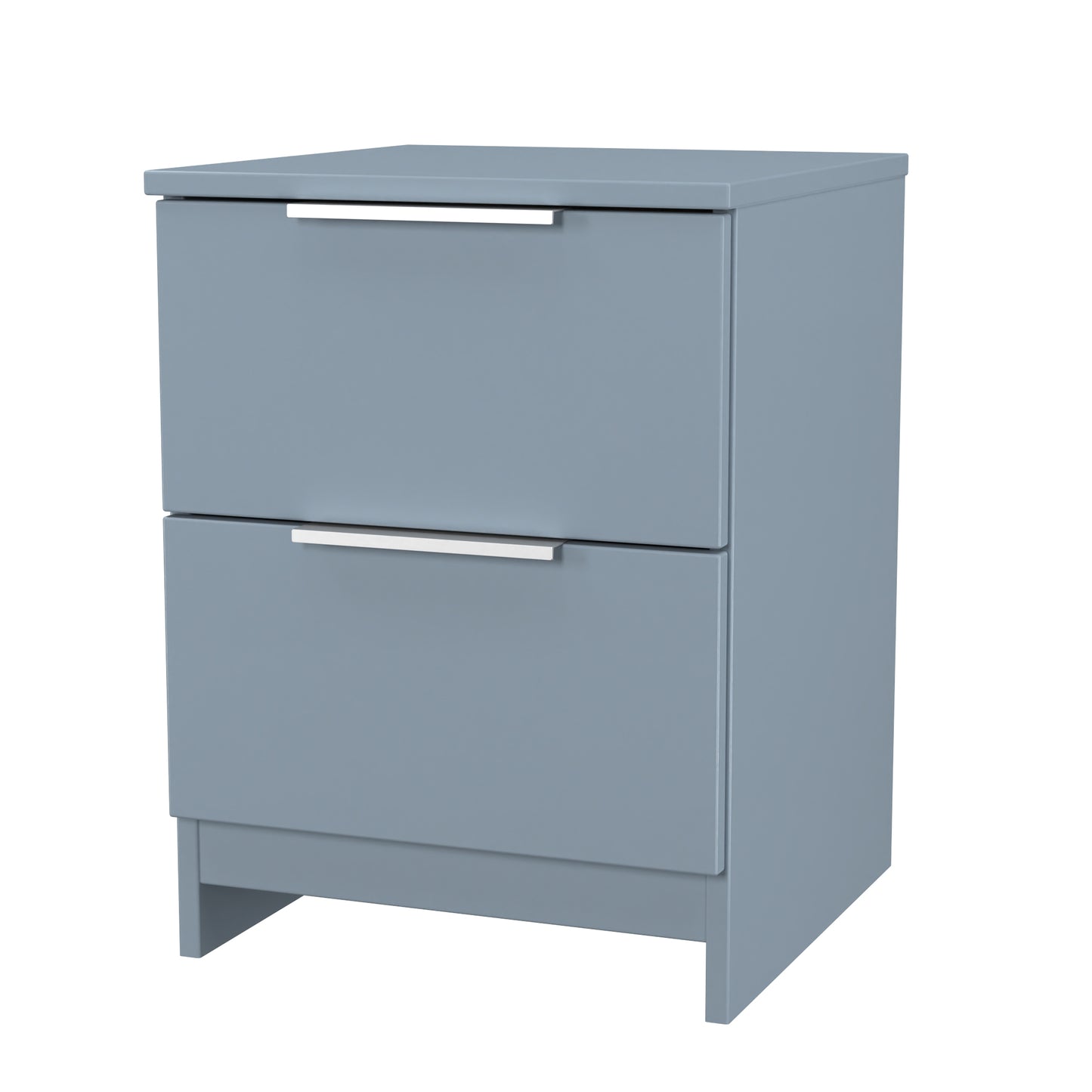 Plymouth Bedside Table Light Blue 2 Drawers 37cm