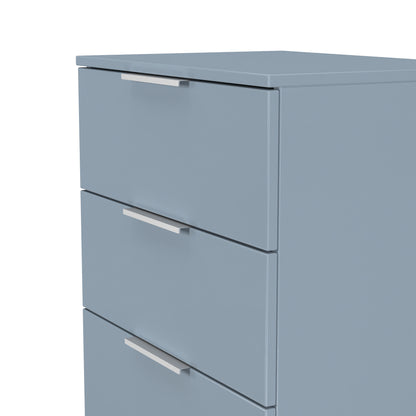 Plymouth Chest of Drawers Light Blue 4 Drawers 55cm
