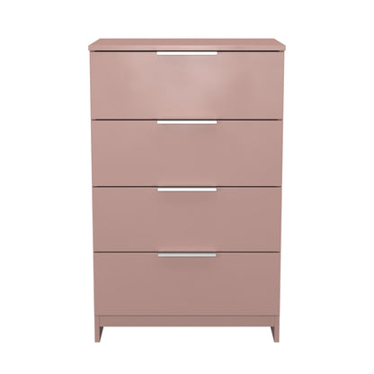 Plymouth Chest of Drawers Pink 4 Drawers 55cm