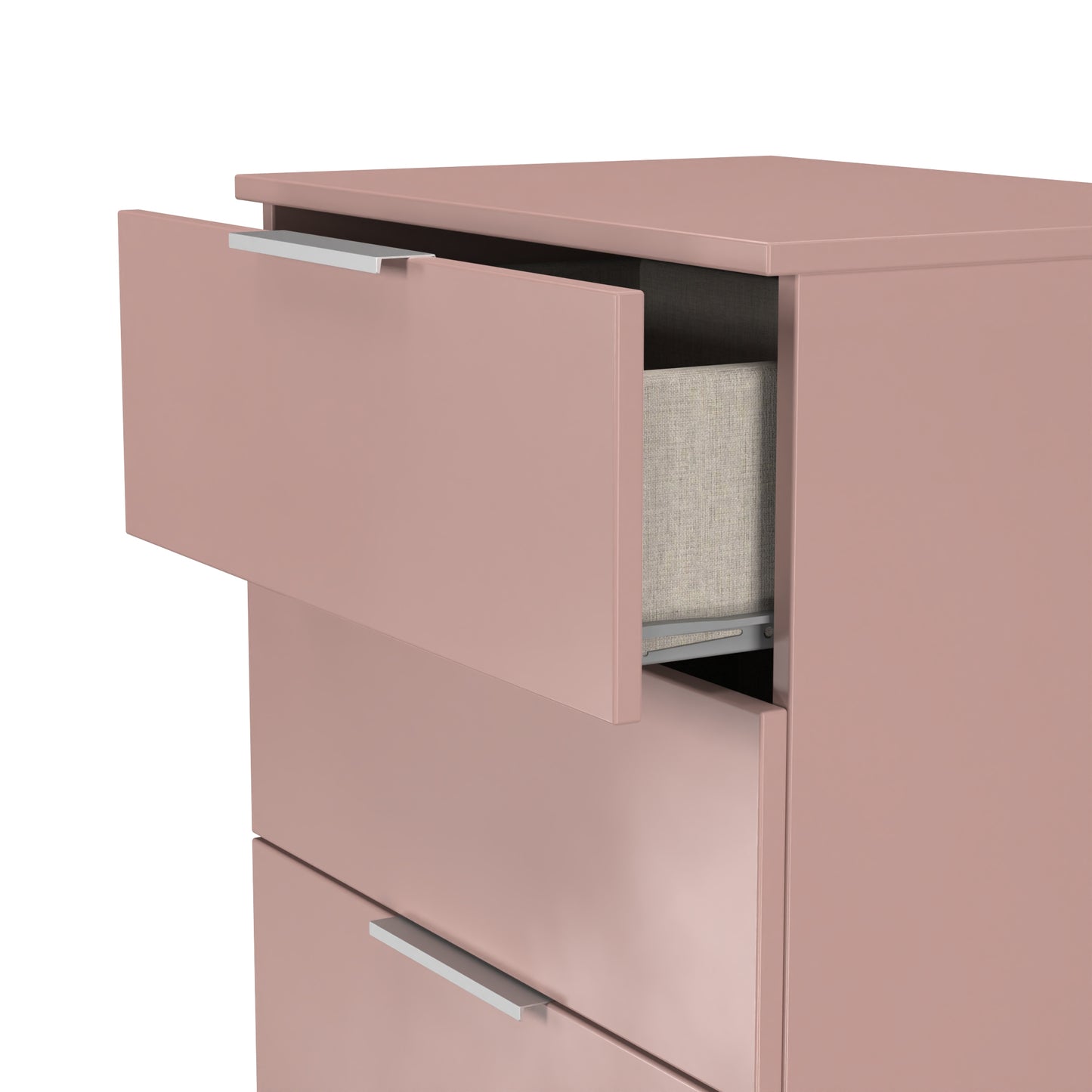 Plymouth Chest of Drawers Pink 4 Drawers 55cm