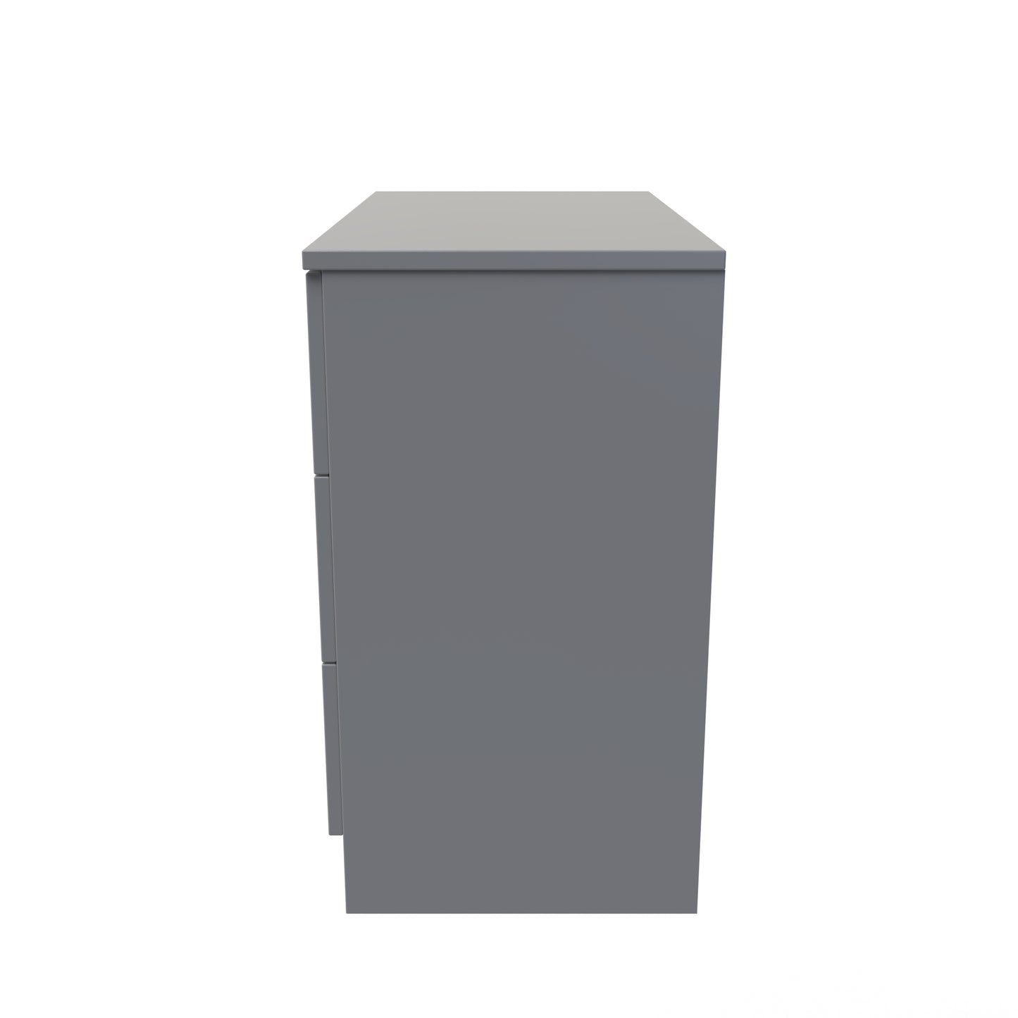 Plymouth Chest of Drawers Grey 3 Drawers 74cm